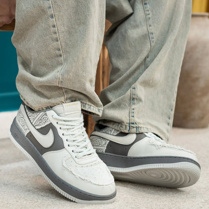 NIKE AIRFORCE BIG BANG WHITE GREY