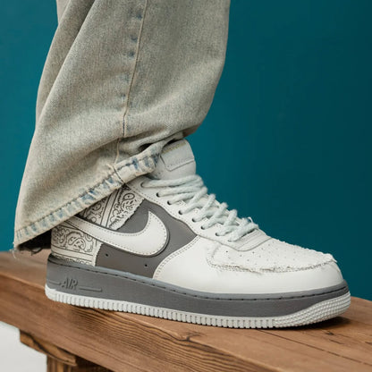 NIKE AIRFORCE BIG BANG WHITE GREY