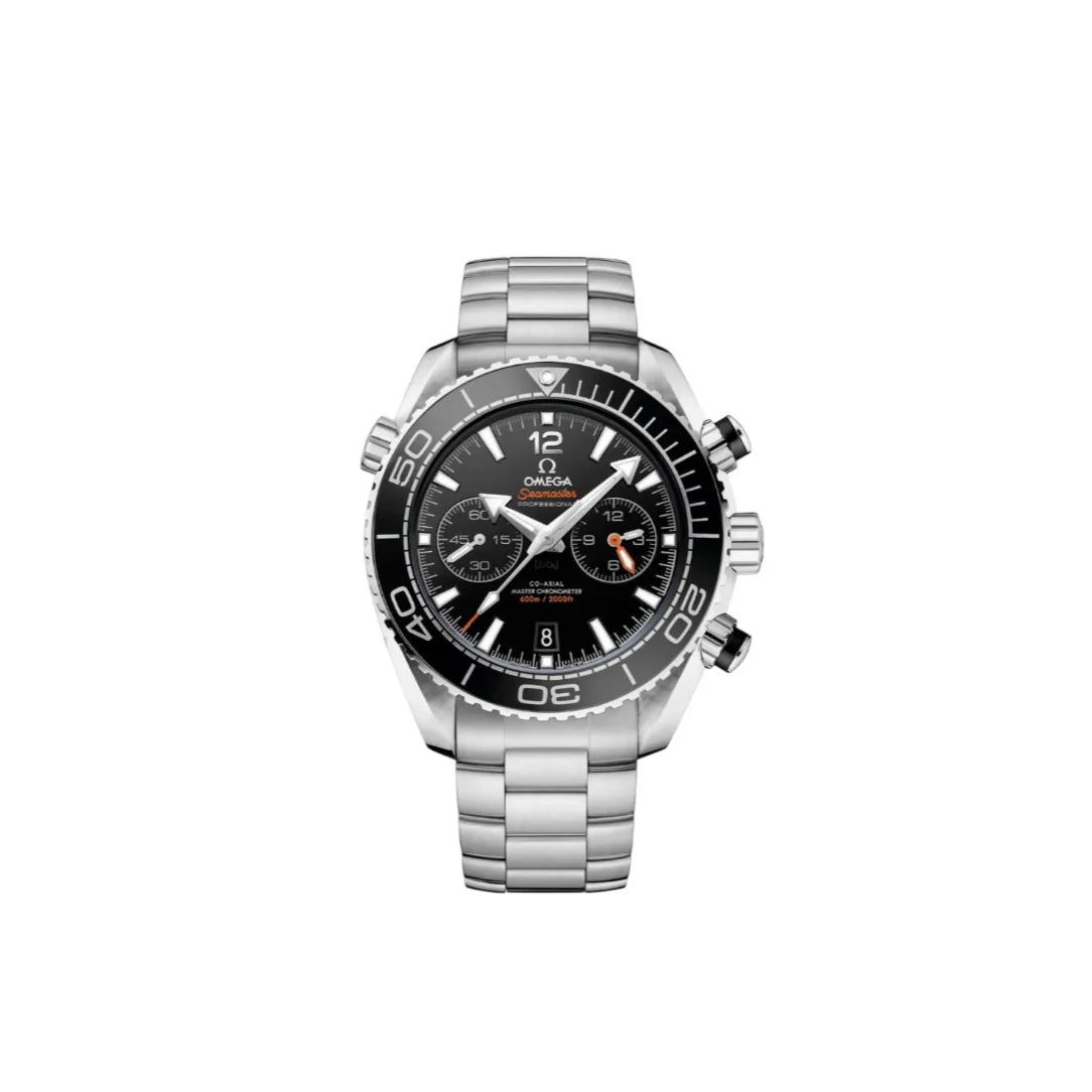Omegaa Seamaster Planet Ocean Quartz Silver Black Top premium