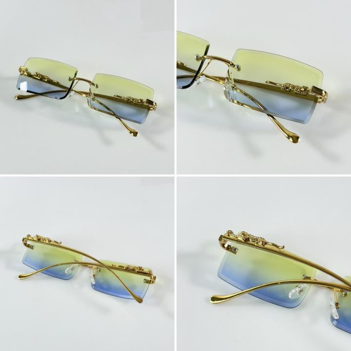 Cartierr 5151 Gold Green Blue
