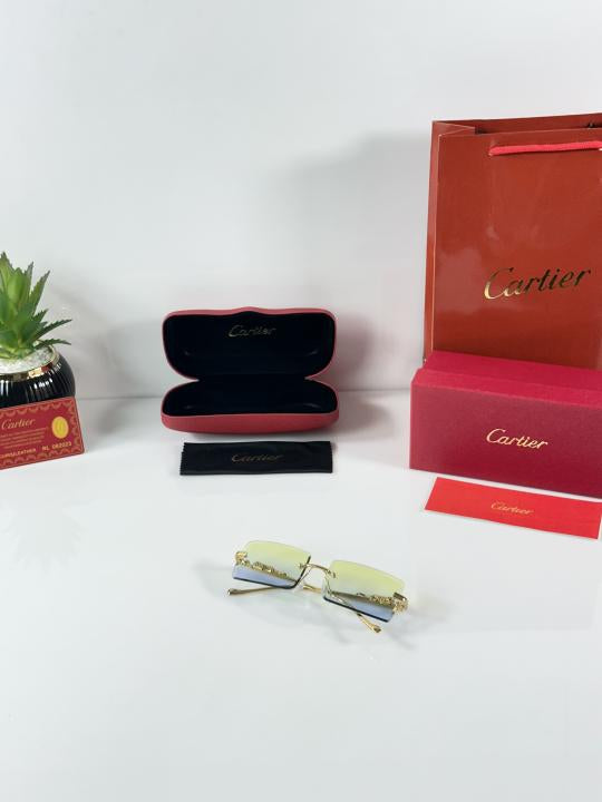 Cartierr 5151 Gold Green Blue