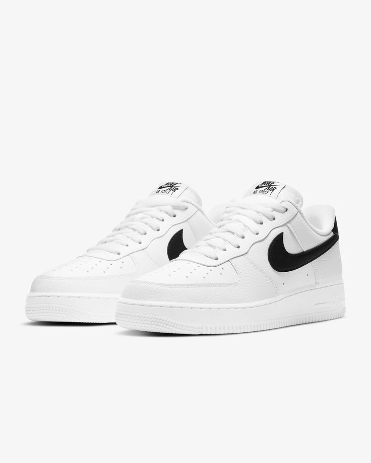 NIKE AIRFORCE 07 BLACK SWOOSH