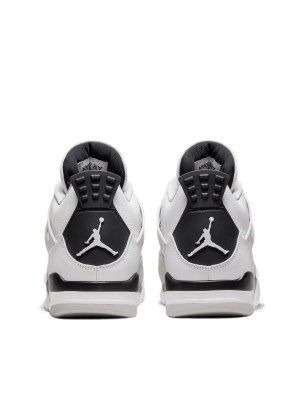 Air Jordan 4 Retro GS Military Black White Neutral Grey