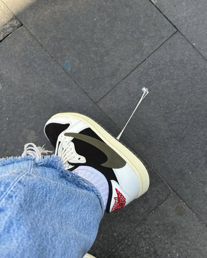 Travis Scott x Air Jordan Retro1 Low 'Olive' (UA QUALITY)