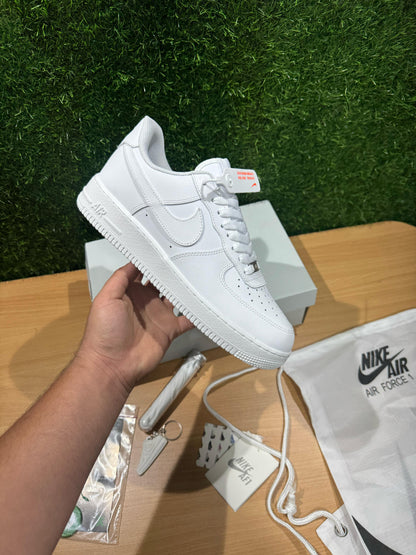 NIKEE AIRFORCE 1 TRIPPLE WHITE FULL KIT (UĀ QUALITY)