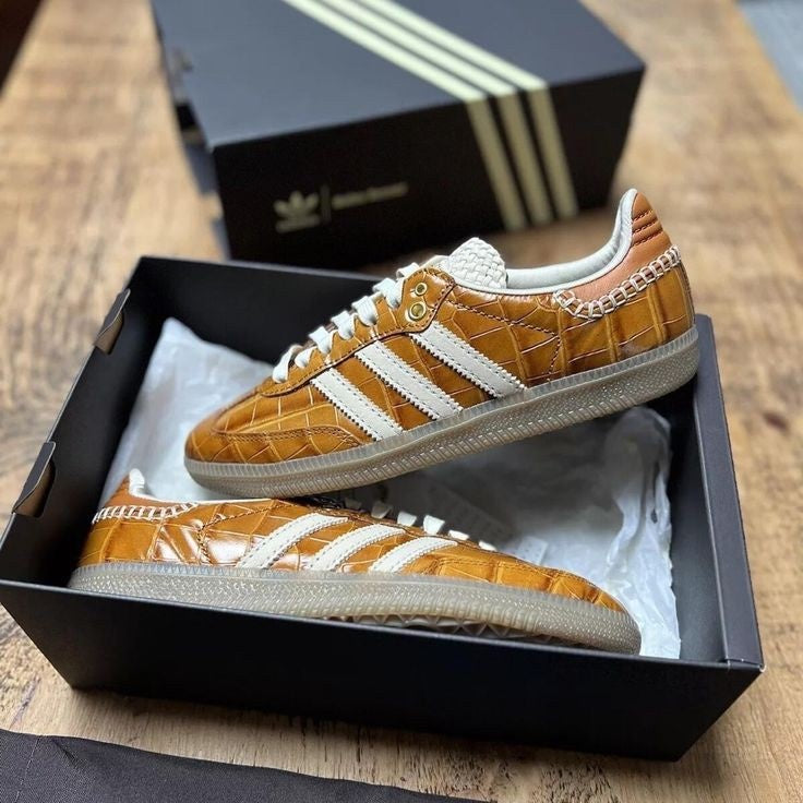 ADIDAS SAMBA X WALES BONNER CROC BROWN