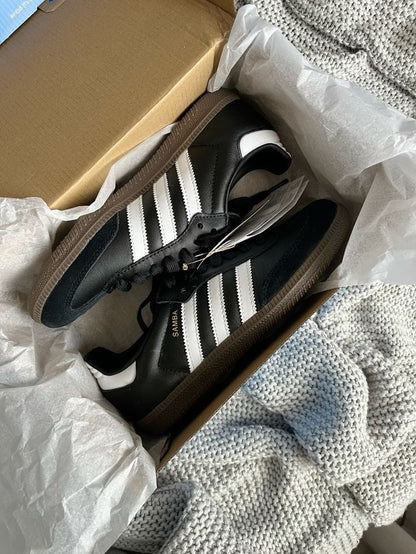 ADIDAS SAMBA BLACK/BROWN SOLE UA QUALITY