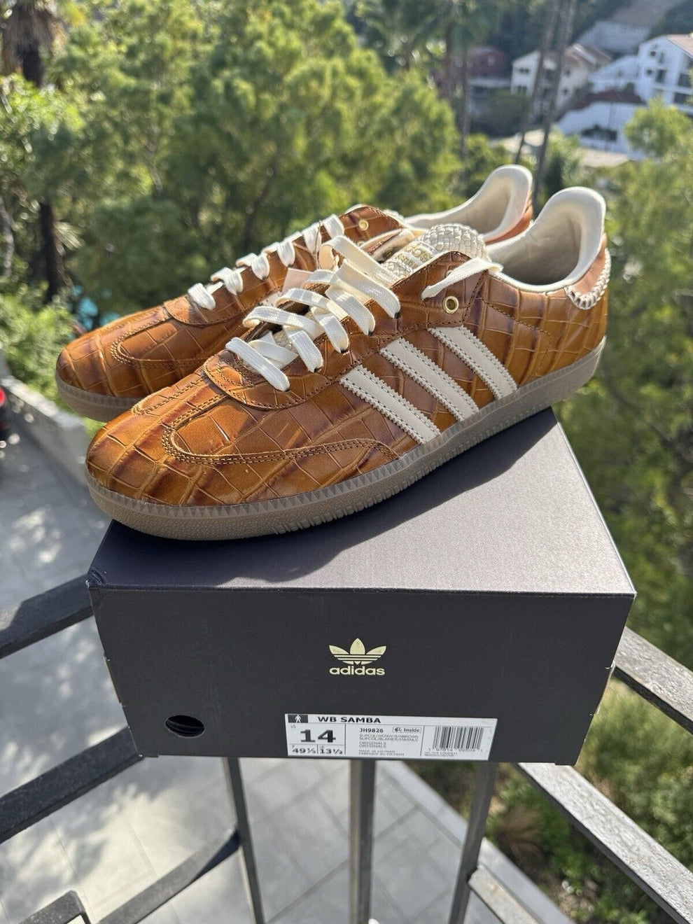 ADIDAS SAMBA X WALES BONNER CROC BROWN