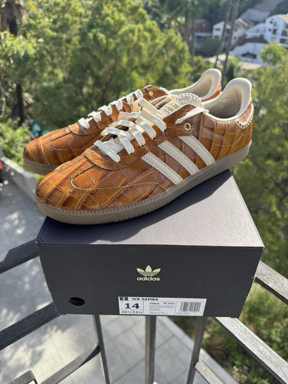 ADIDAS SAMBA X WALES BONNER CROC BROWN