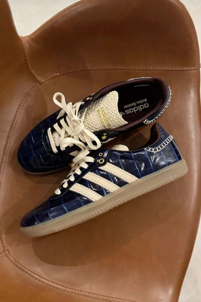 ADIDAS SAMBA X WALES BONNER CROC COLLIGIATE NAVY