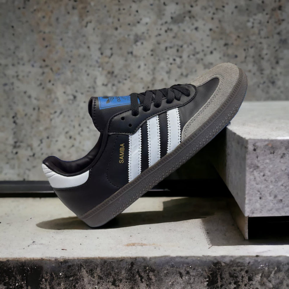 ADIDAS SAMBA BLACK WHITE GUM