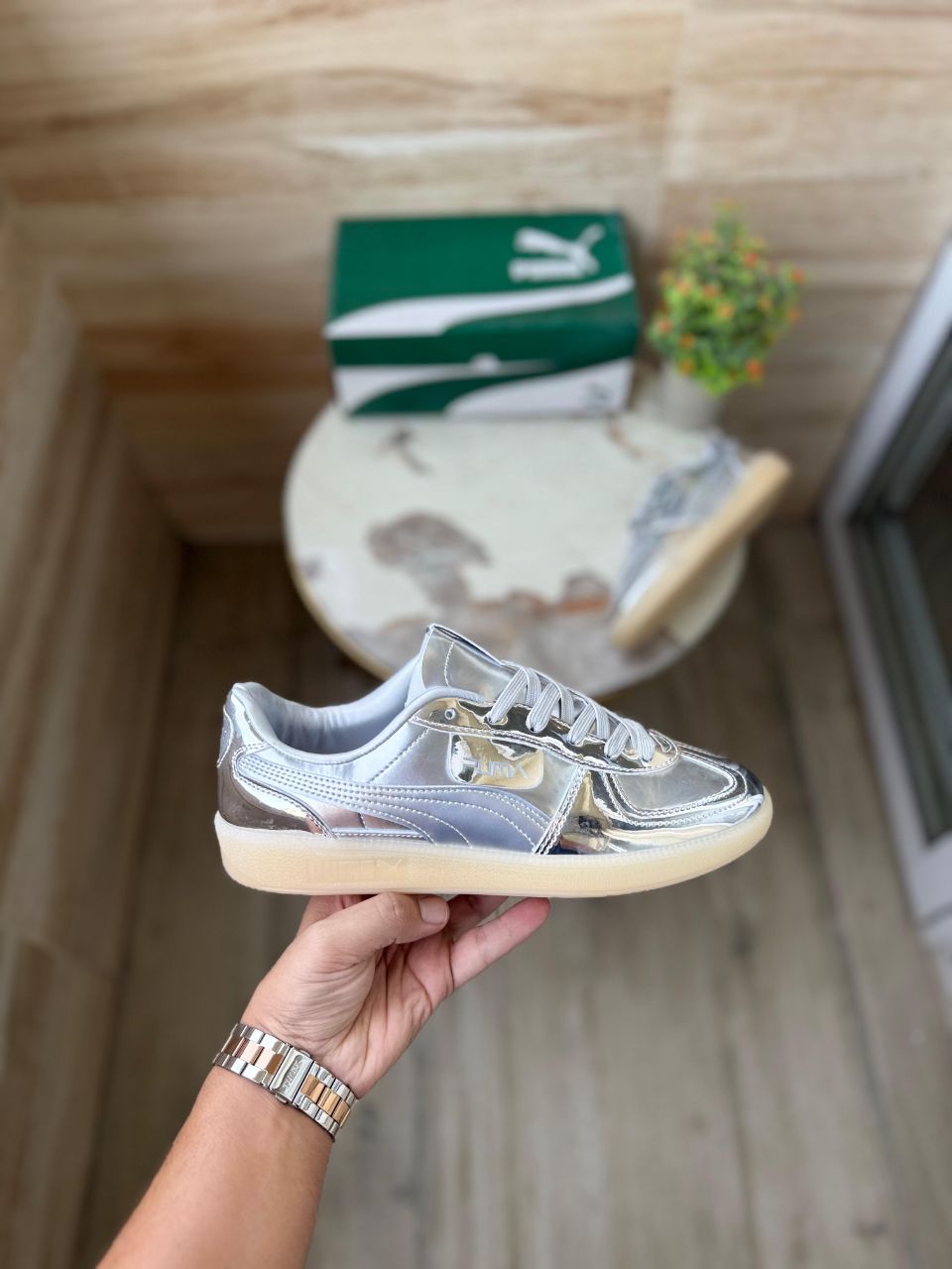 PUMA PALERMO x HAJIME SORAYAMA SILVER COOL LIGHT GRAY