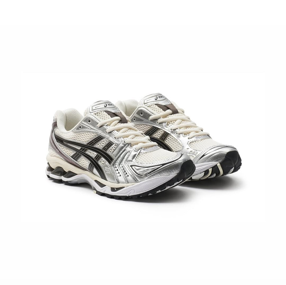 ASICS GEL KAYANO 14 CREAM BLACK / METALLIC PLUM