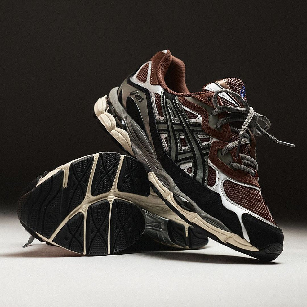 ASICS GEL NYC REDDISH BROWN BLACK