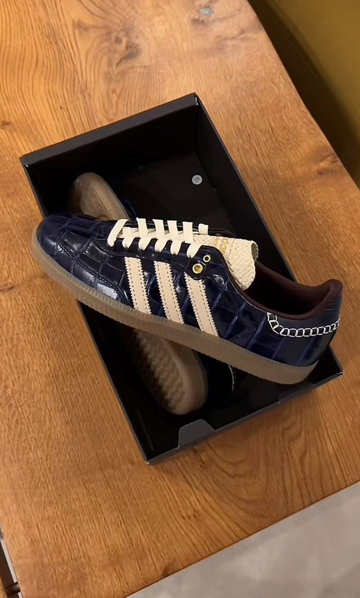 ADIDAS SAMBA X WALES BONNER CROC COLLIGIATE NAVY