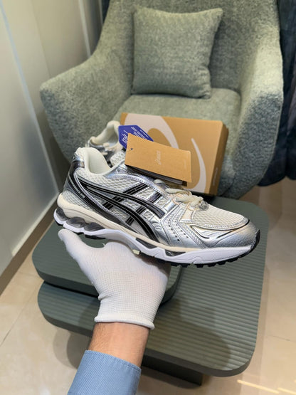 ASICS GEL KAYANO 14 CREAM BLACK / METALLIC PLUM