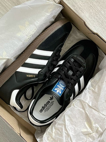 ADIDAS SAMBA BLACK/BROWN SOLE UA QUALITY
