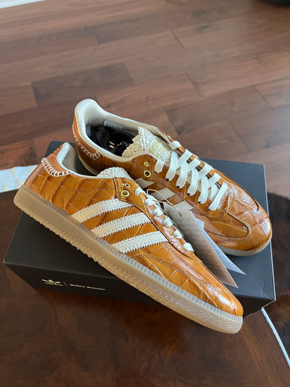 ADIDAS SAMBA X WALES BONNER CROC BROWN