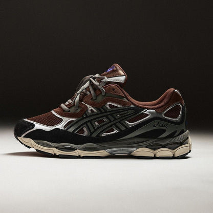 ASICS GEL NYC REDDISH BROWN BLACK